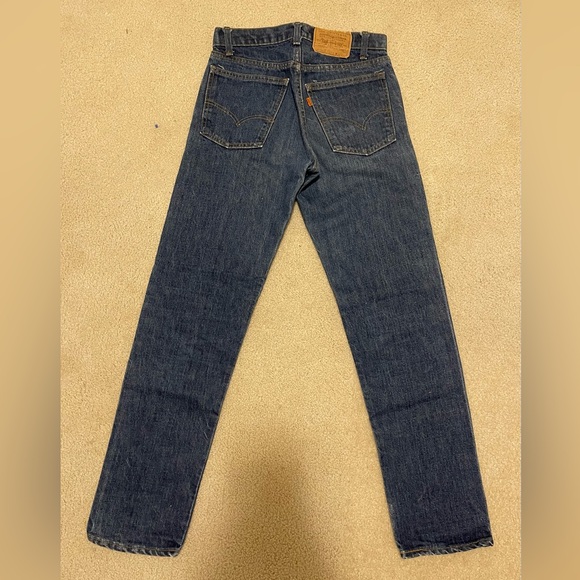 VINTAGE LEVIS 505 ORANGE TAB JEANS - Picture 2 of 5